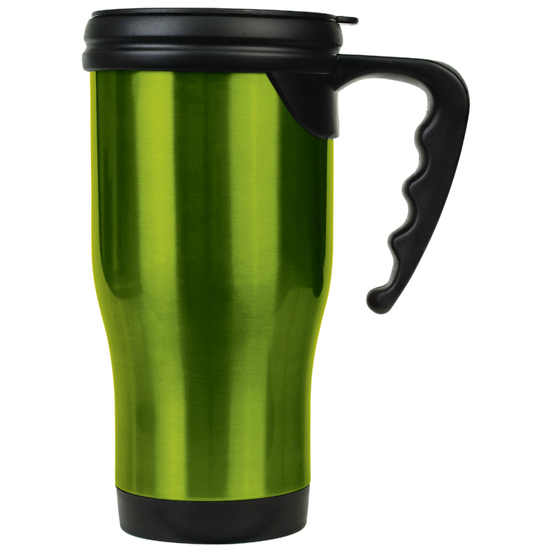 14oz Green Trvl Mug W/Handle