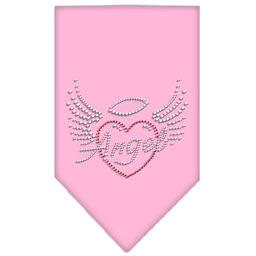 Angel Heart Rhinestone Bandana Light Pink Large