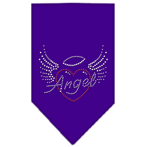 Angel Heart Rhinestone Bandana Purple Large