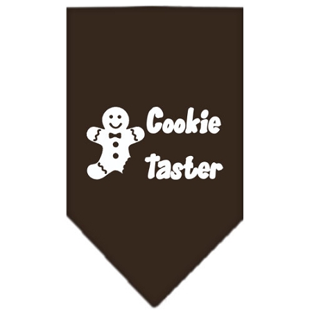 Cookie Taster Screen Print Bandana Cocoa Large