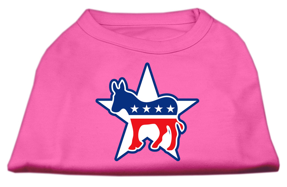 Democrat Screen Print Shirts Bright Pink XXL