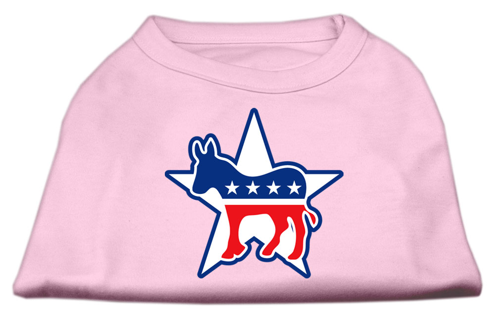 Democrat Screen Print Shirts Light Pink XXL
