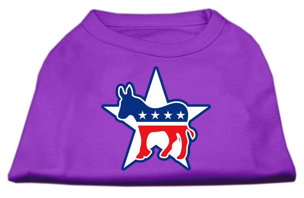 Democrat Screen Print Shirts Purple XXL