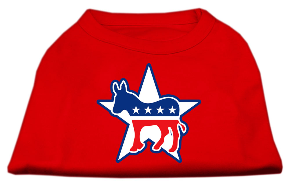 Democrat Screen Print Shirts Red XL