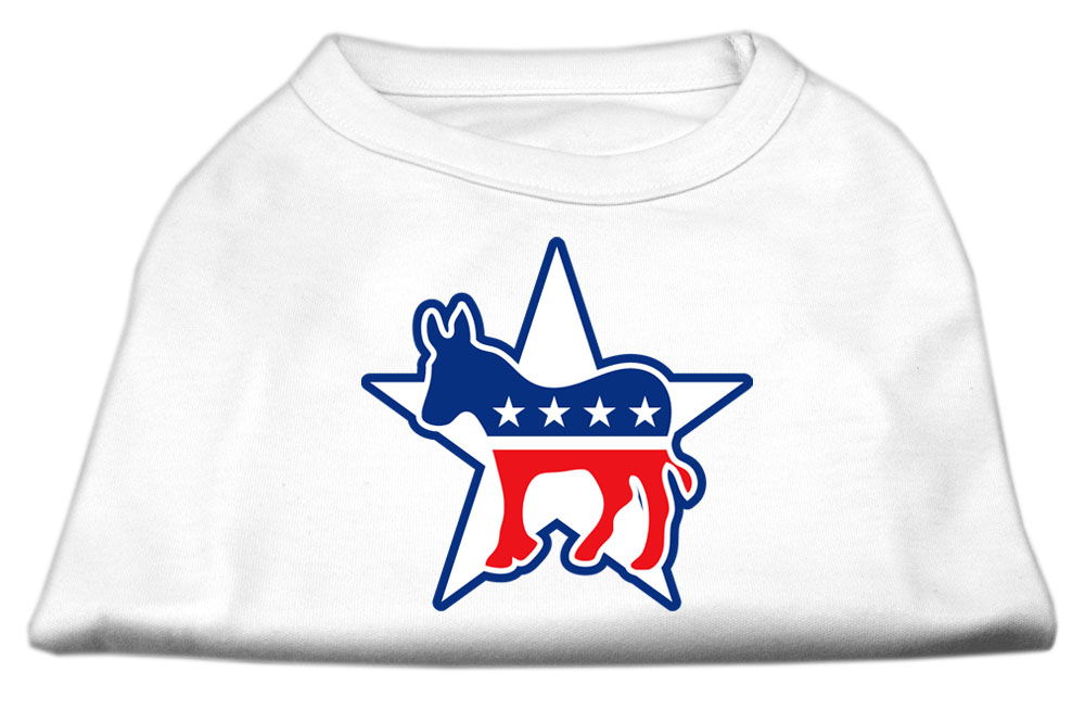 Democrat Screen Print Shirts White XXL