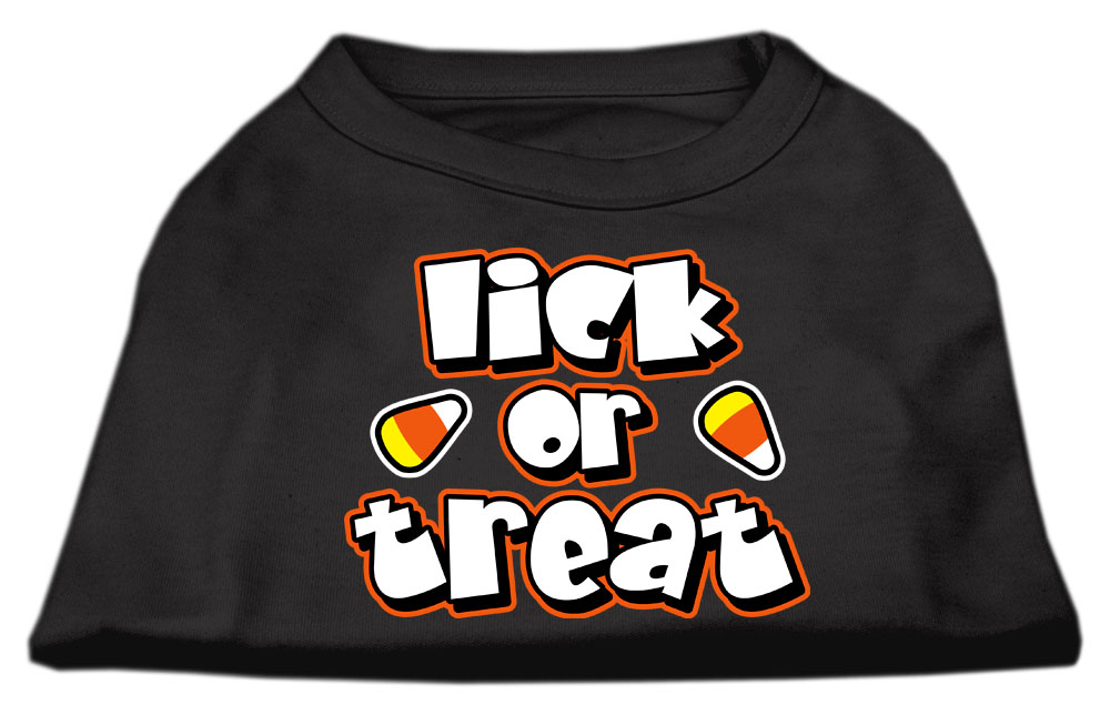 Lick Or Treat Screen Print Shirts Black XL
