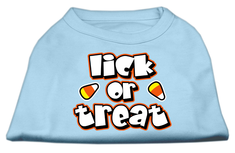 Lick Or Treat Screen Print Shirts Baby Blue XXL
