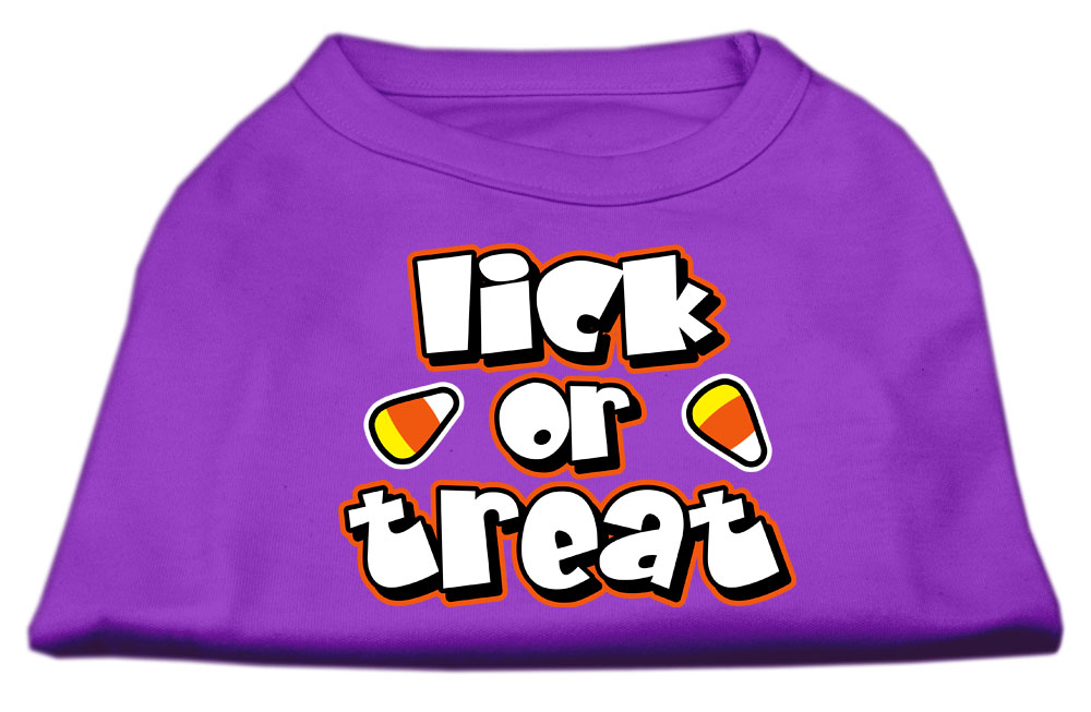 Lick Or Treat Screen Print Shirts Purple XXXL