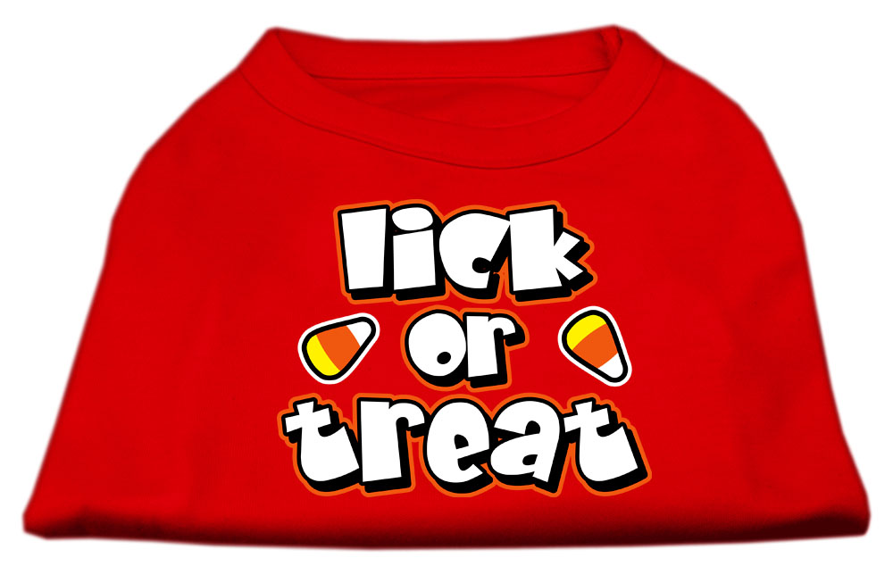 Lick Or Treat Screen Print Shirts Red XXXL