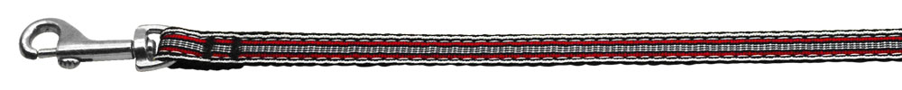 Preppy Stripes Nylon Ribbon Collars Red/White 3/8 wide 6Ft Lsh